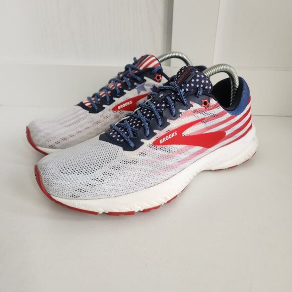 Brooks Launch 6 Old Glory Running Shoes Patriotic Stars & Stripes Womens 8.5 - Picture 1 of 11